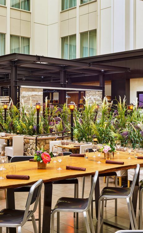 urban farmer restaurant dining space at the nines hotel
