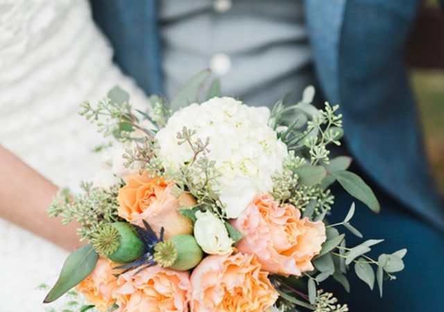 Beautiful floral bouquet at The Nines Hotel Wedding